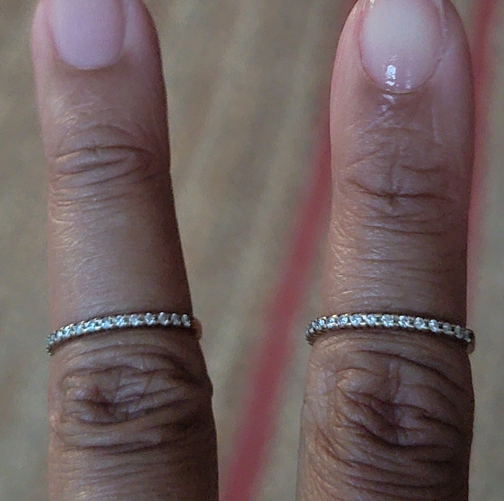 1/10 CT. T.W. Genuine White Diamond 10K Yellow Gold Wedding Band